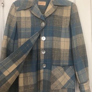 Vintage Pendleton Wool  Button-Down Blouse